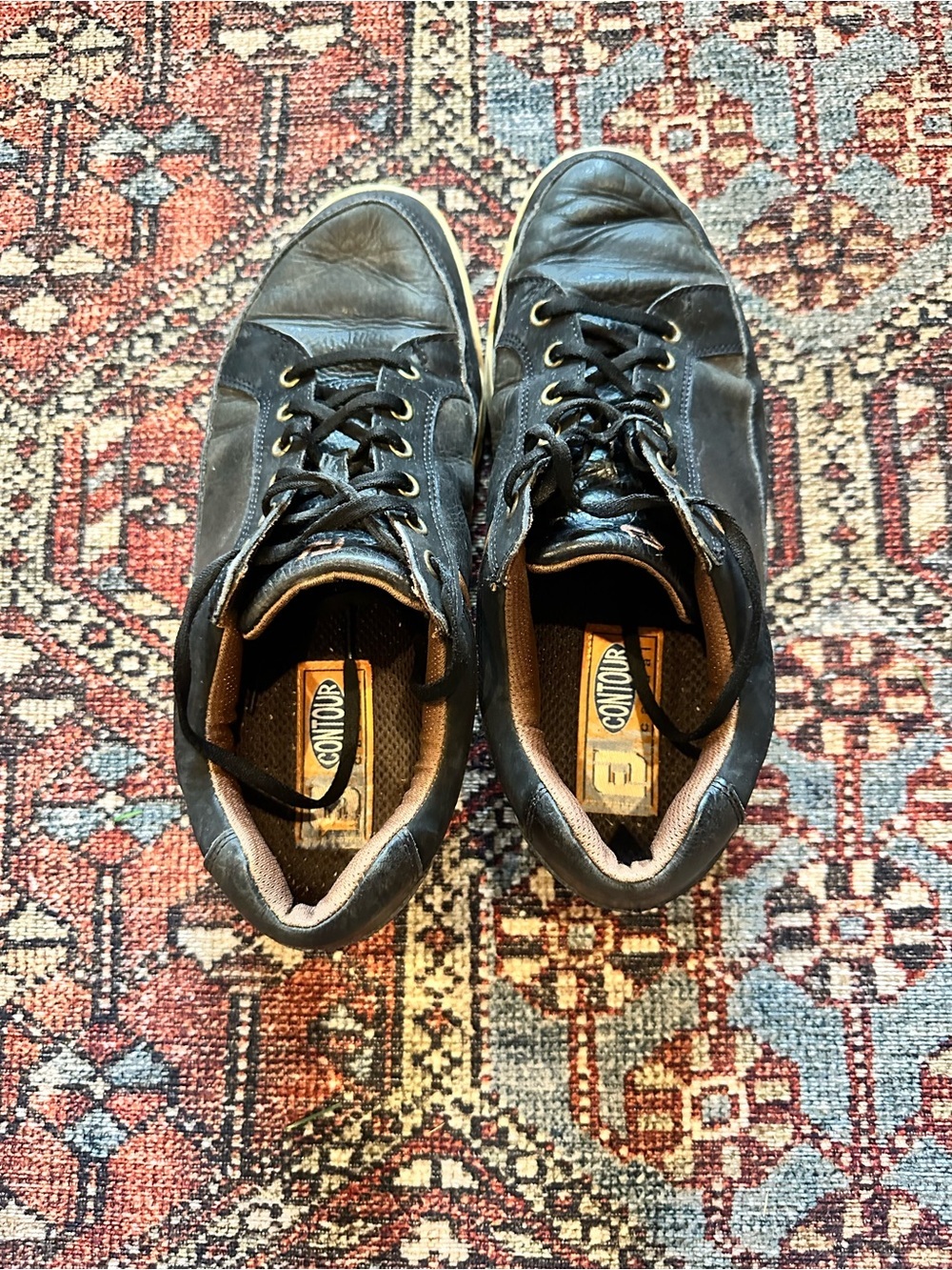 FootJoy Contour Casual Men's Golf Shoes - Black Leather - Size 10M